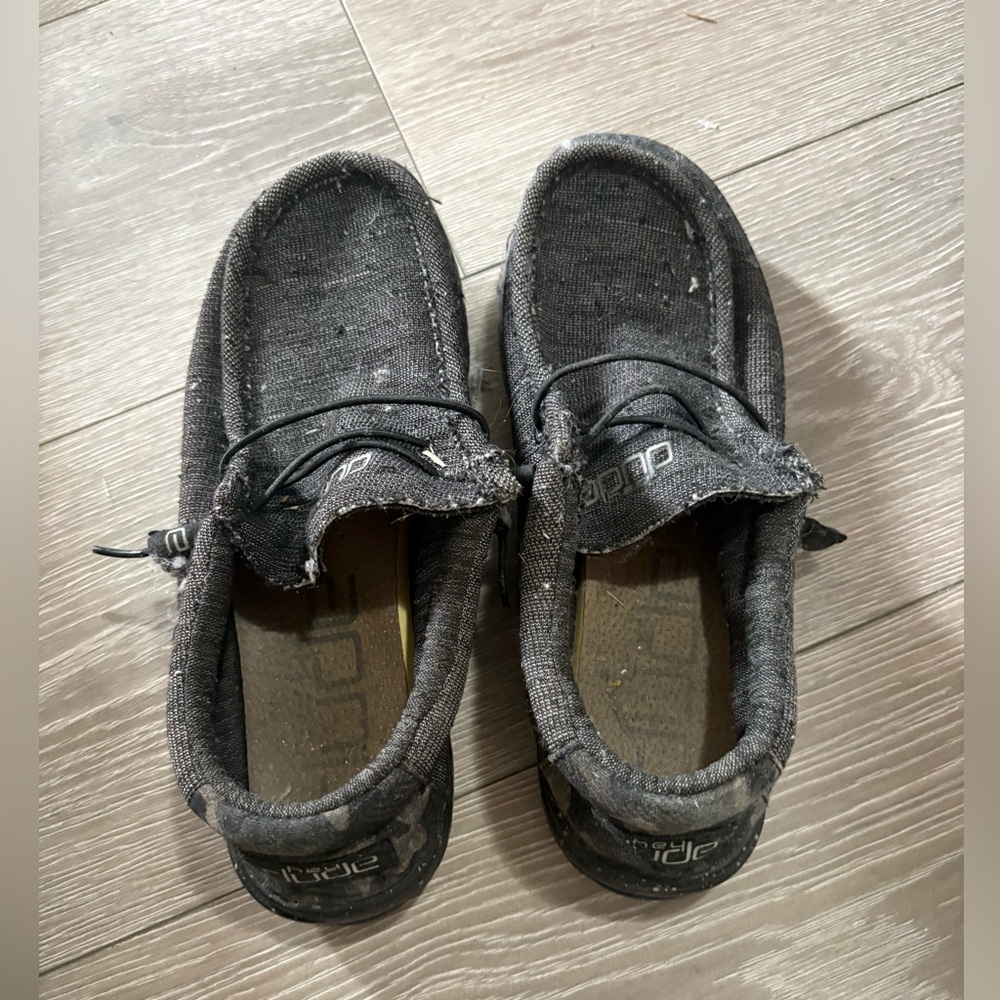 Hey Dude Men's Black Loafers